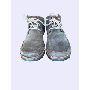 Olukai Mens size 10 Brown Leather Lace-Up Shoes